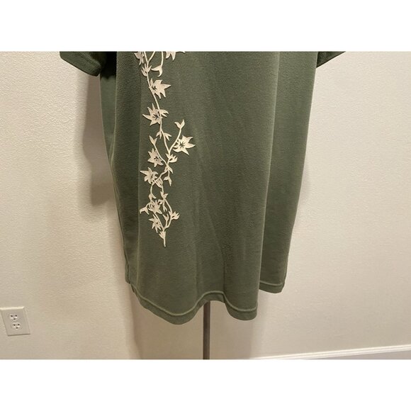 Jaclynn Smith Sport Womens Size Large Top Olive Color Short Sleeve - Picture 3 of 11